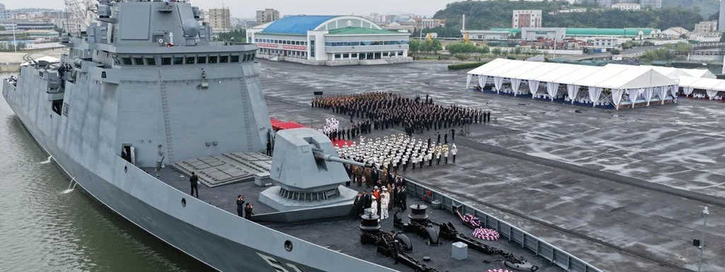 Kim Jong Un inspects 5,000-ton Choe Hyon-class guided-missile destroyer
