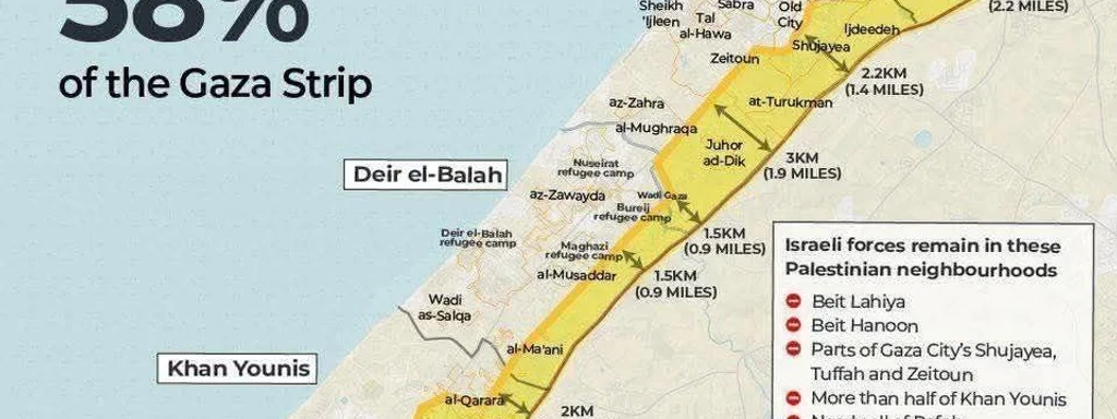 Israel to withdraw troops to 'yellow line' in Gaza ceasefire plan