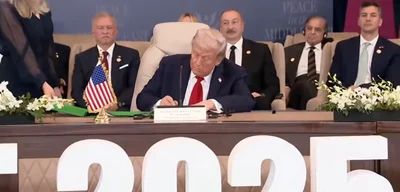 US President Donald Trump, Qatar, Türkiye and Egypt sign Gaza peace deal