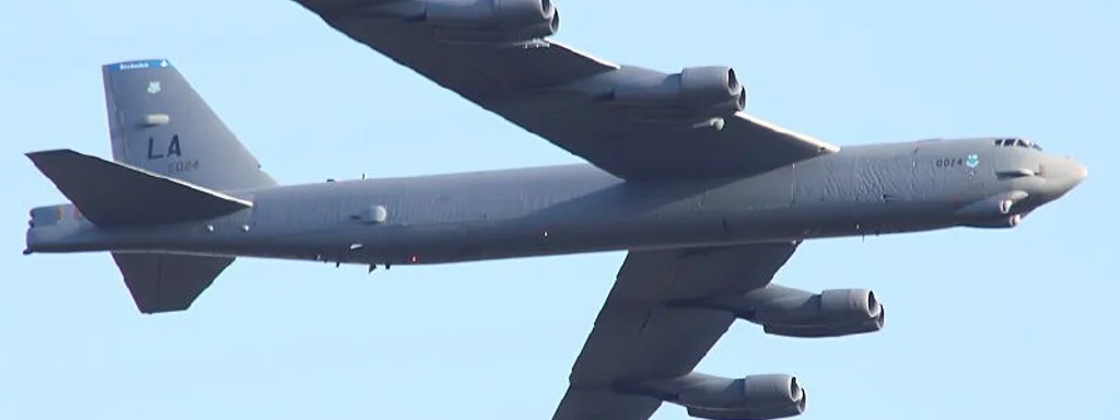 Three U.S. Air Force B-52H bombers operating in southern Caribbean