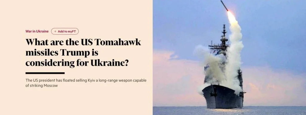 US Contractors to Operate Tomahawk Missiles in Ukraine