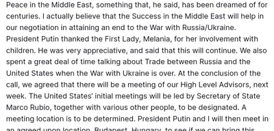 Trump plans meeting with Putin in Budapest after U.S.-Russia summit