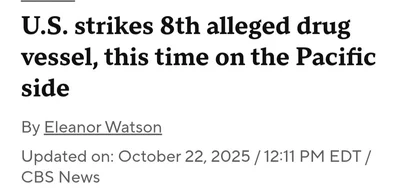 U.S. strikes alleged drug vessel on Pacific side of South America