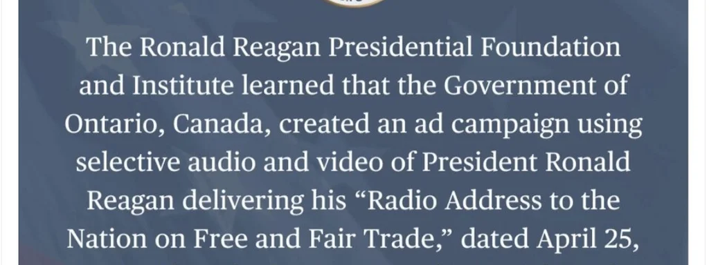 Featured image for: Trump Ends Trade Negotiations with Canada Over Fraudulent Reagan Ad Trump Ends Trade Negotiations with Canada Over Fraudulent Reagan Ad