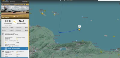 Two U.S. Air Force B-1 bombers patrol near Venezuela's coast