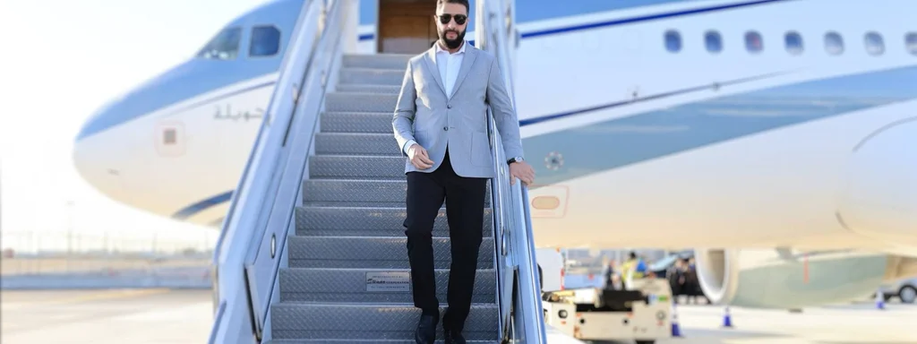 Syrian Interim-President Ahmad al-Sharaa arrives in Riyadh for conference