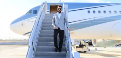 Syrian Interim-President Ahmad al-Sharaa arrives in Riyadh for conference