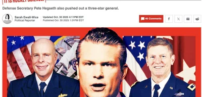 US War Sec. Pete Hegseth replaces Rear Adm. Kurt Rothenhaus with Rachel Riley