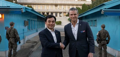 U.S. War Secretary Pete Hegseth Tours DMZ Ahead of Troop Role Talks