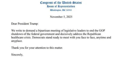 Schumer and Jeffries demand bipartisan meeting with Trump to end shutdown