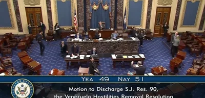 Senate narrowly rejects military action proposal against Venezuela, 49-51