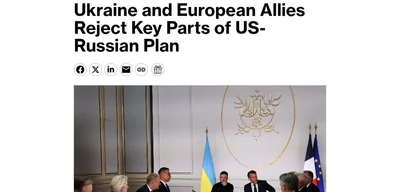 Ukraine and European Allies Reject Key Parts of US-Russian Plan