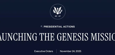 Trump Signs Executive Order Launching 'Genesis Mission' AI Initiative