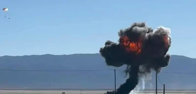 U.S. Air Force F-16C Crashes Near Trona Airport, Pilot Ejected Safely