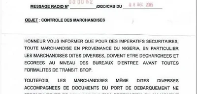 Niger Requires Inspections on All Nigerian Goods at Border Entry Points