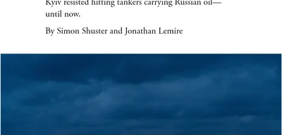 Trump Admin Authorizes Ukraine to Target Russia's Shadow Fleet