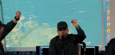 Venezuela's Defense Minister Padrino filmed tracking aircraft on Flightradar24