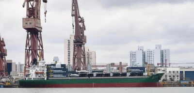 China tests truck-mounted electromagnetic catapult on container ship