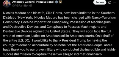 Nicolas Maduro and Cilia Flores indicted on multiple charges in New York
