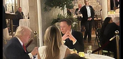 Elon Musk dines with US President Trump and First Lady