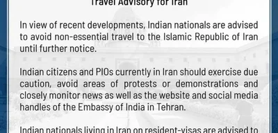 India advises nationals against travel to Iran, urges caution