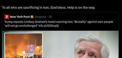 Lindsey Graham tells Iranian people help is on the way from U.S.