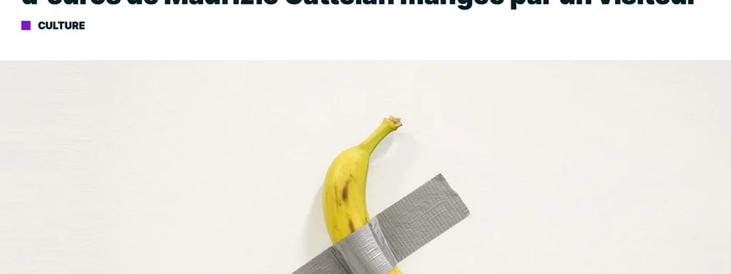 Art or Absurdity? €5.5M Banana Eaten, Highlighting Wealth Disparity in Culture!