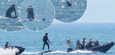 Polish President Duda falls from surfboard during beach demonstration