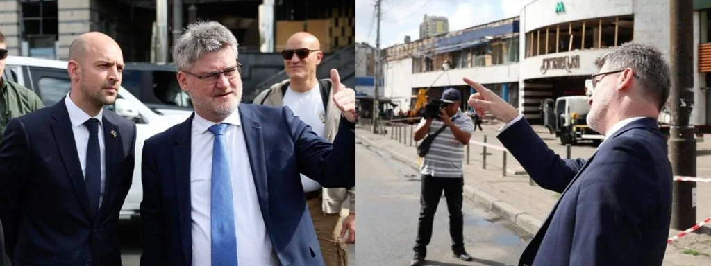 French Foreign Minister visits Kyiv, condemns Kremlin's violence