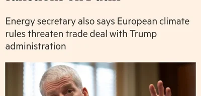 US Urges EU to Halt Russian Gas Purchases for New Sanctions