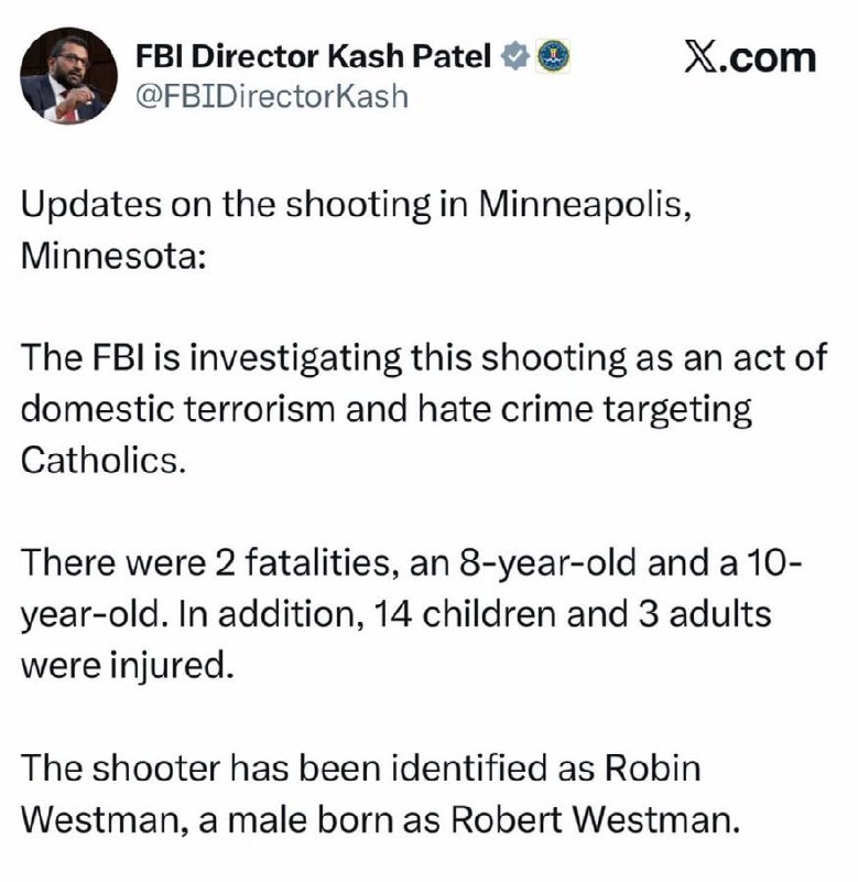 FBI Investigates Minneapolis Massacre as Domestic Terrorism