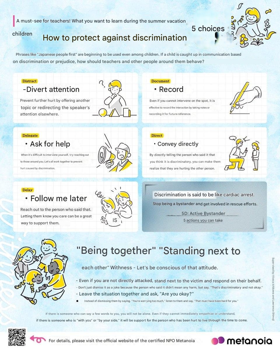 Japanese NGO Metanoia Condemns 'Japanese First' Ideology, Promotes Inclusivity in Schools