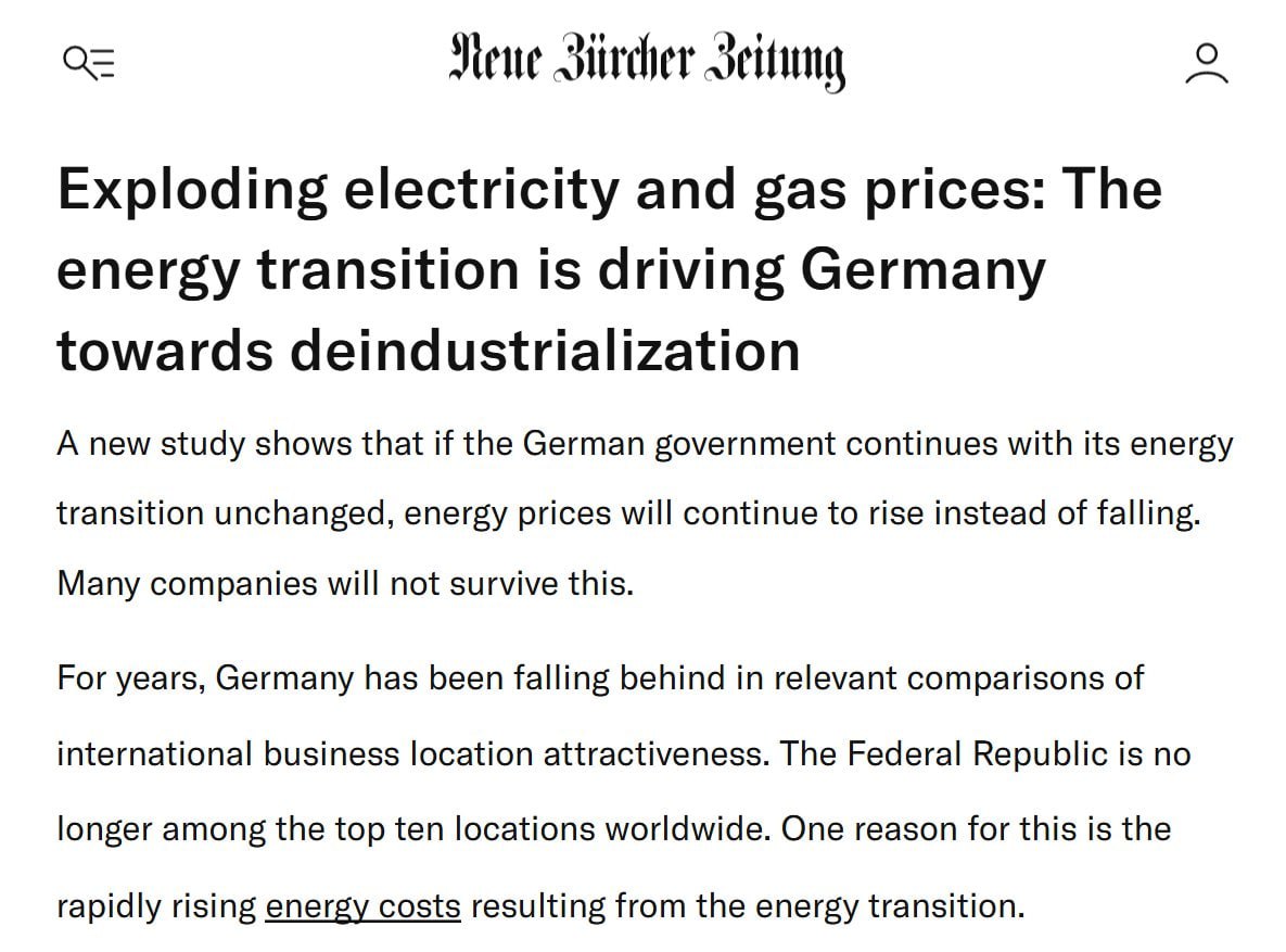 Exploding electricity and gas prices drive Germany towards deindustrialization