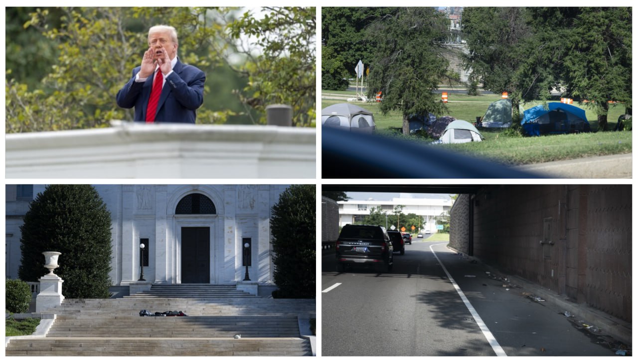 Trump Orders Immediate Evacuation of Homeless from D.C., Promises Housing Far Away