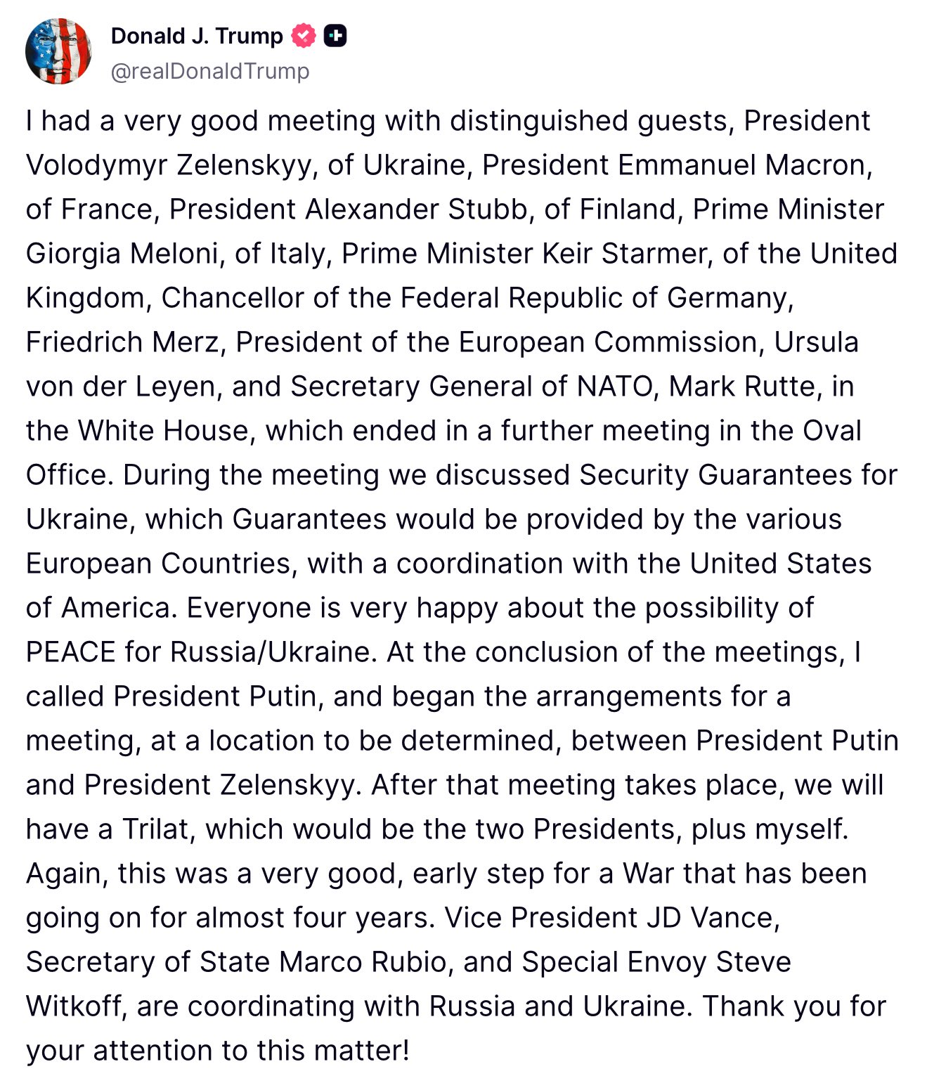 Breaking: Trump Confirms Zelensky-Putin Meeting Plans with Him