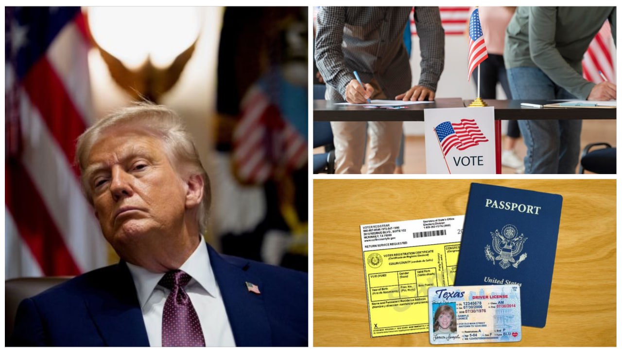Trump Mandates Voter ID at Polls, Bans Mail-In Voting Nationwide