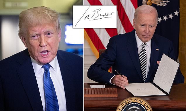 Trump Calls Biden's Auto-Pen Scandal One of History's Largest