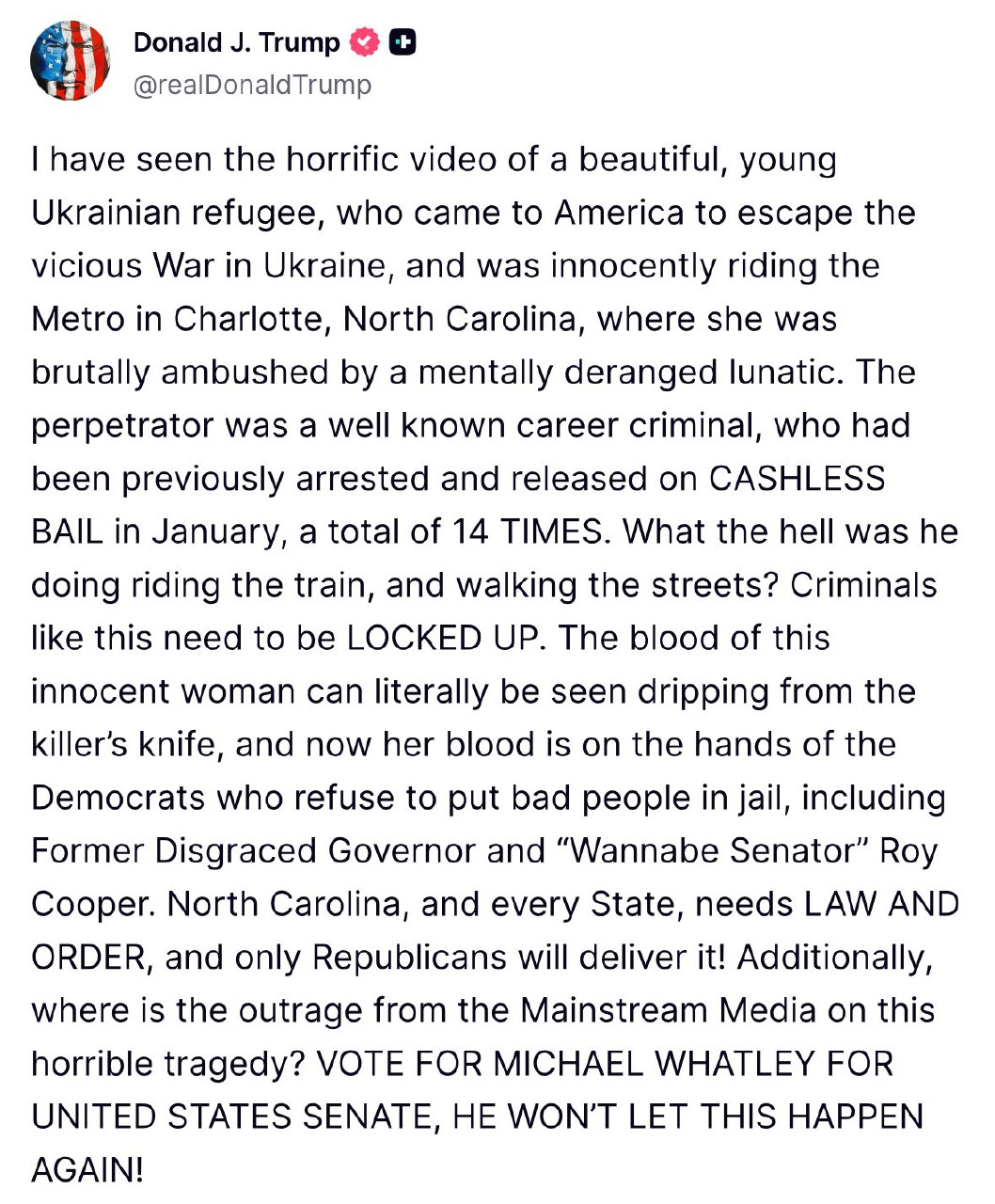 “Ukrainian Refugee Attacked in Charlotte Sparks Outcry for Justice”