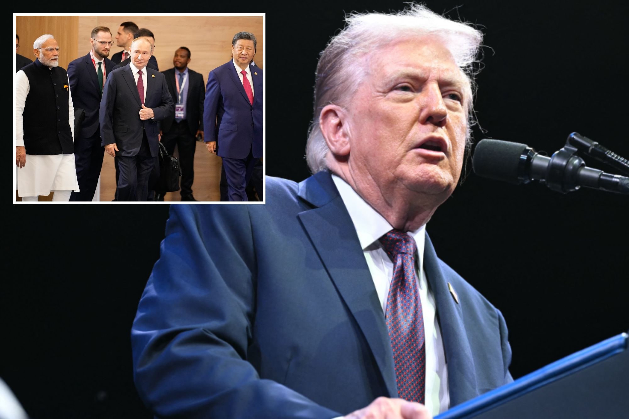 Trump Urges EU to Impose 100% Tariffs on China, India Over Russian Oil