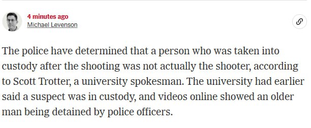Police Confirm Detained Man Not Involved in Charlie Kirk Shooting