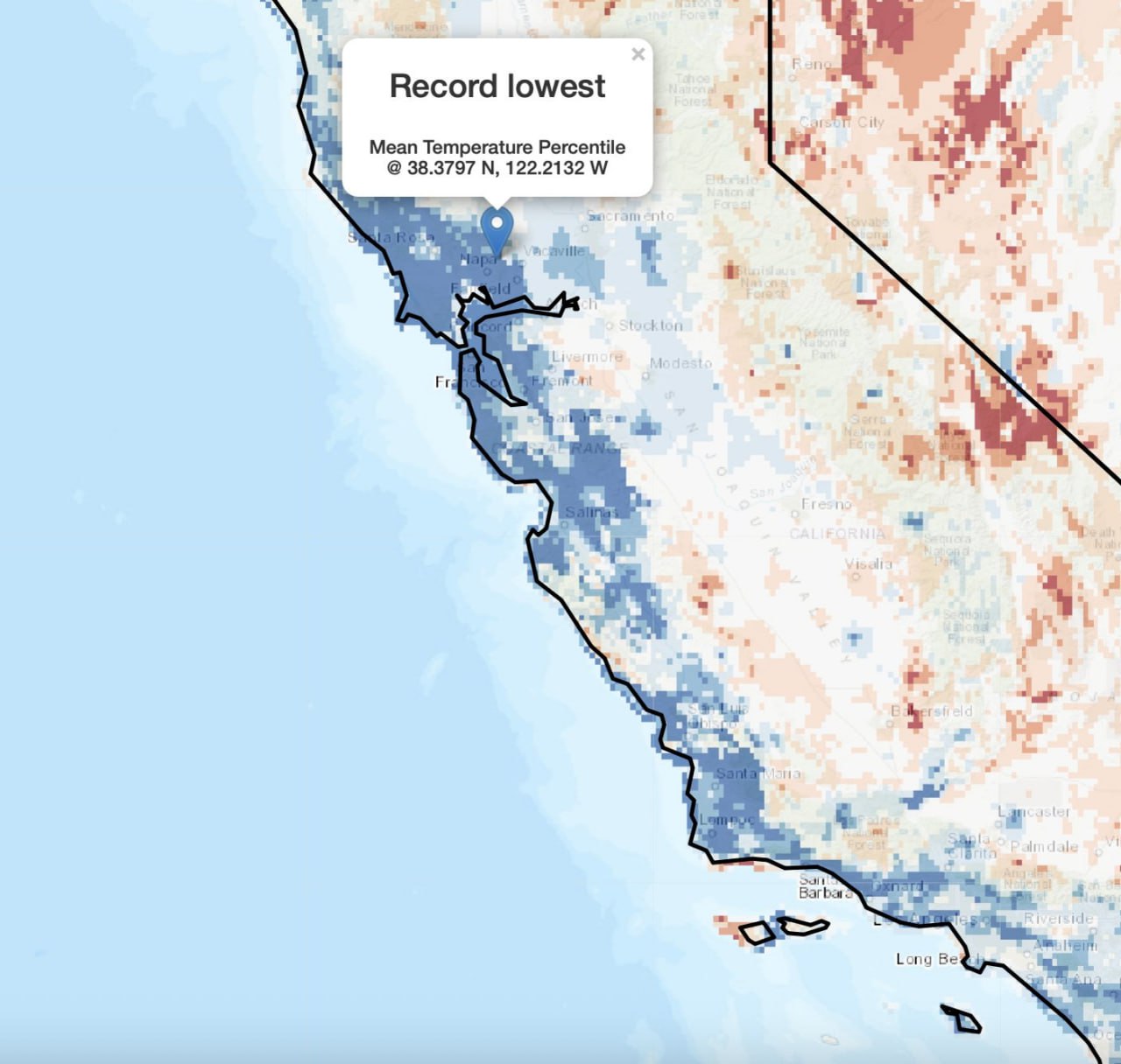 California Faces Record Cold Summer as Coastal Cities See Unprecedented Low Temperatures