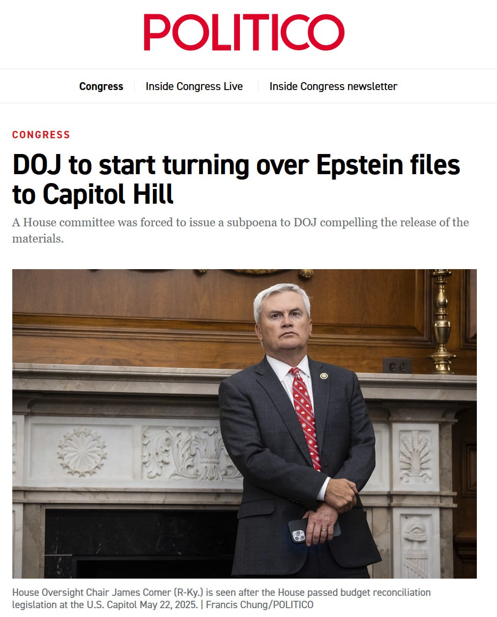 Breaking: DOJ Reveals Epstein Files to Congress Following Trump Denial