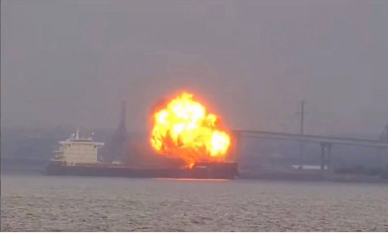 Breaking: Explosion Rocks Liberian Coal Carrier on Patapsco River