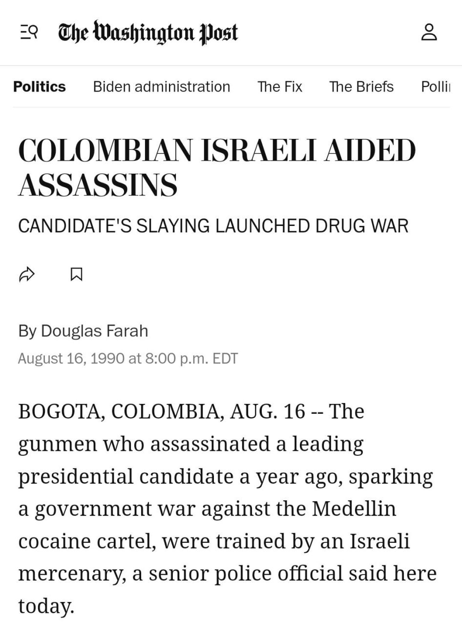 Exclusive: Investigative Report Reveals Israel's Decades-Long Arms Ties to Latin American Drug Cartels