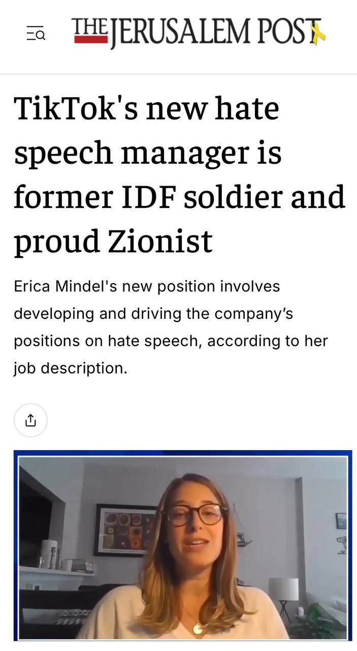 Breaking: TikTok Revamps Guidelines After Hiring IDF Advocate