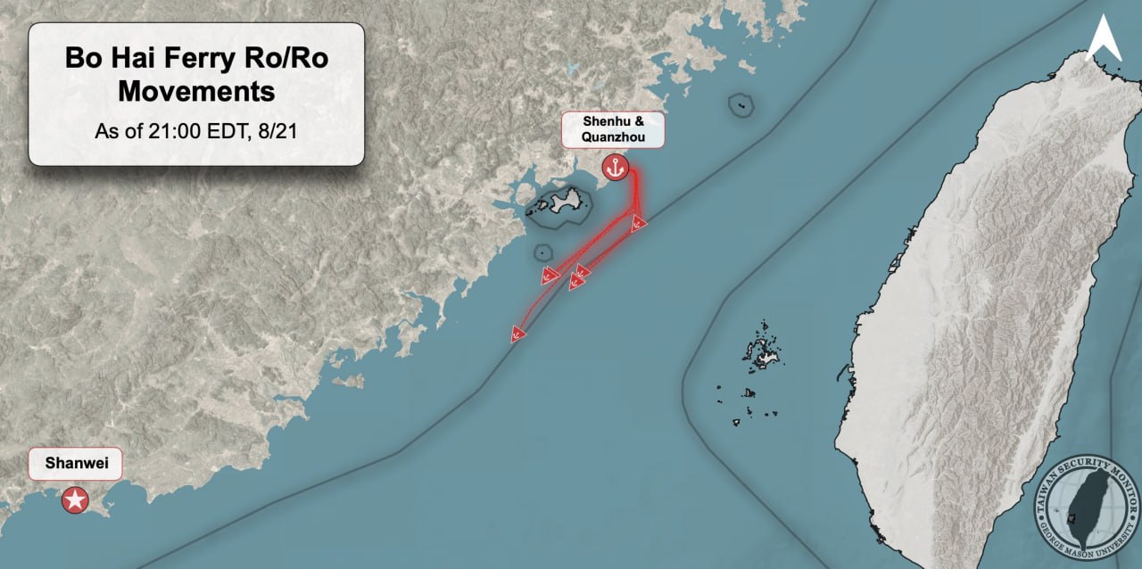 Breaking: Ferries Depart Quanzhou After Strategic Stop, Tensions Rise