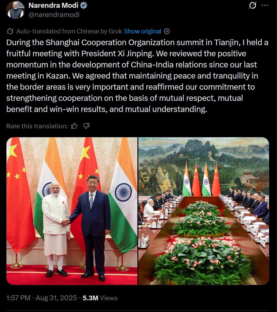 India and China Forge Stronger Ties at SCO Summit Amid U.S. Sanctions
