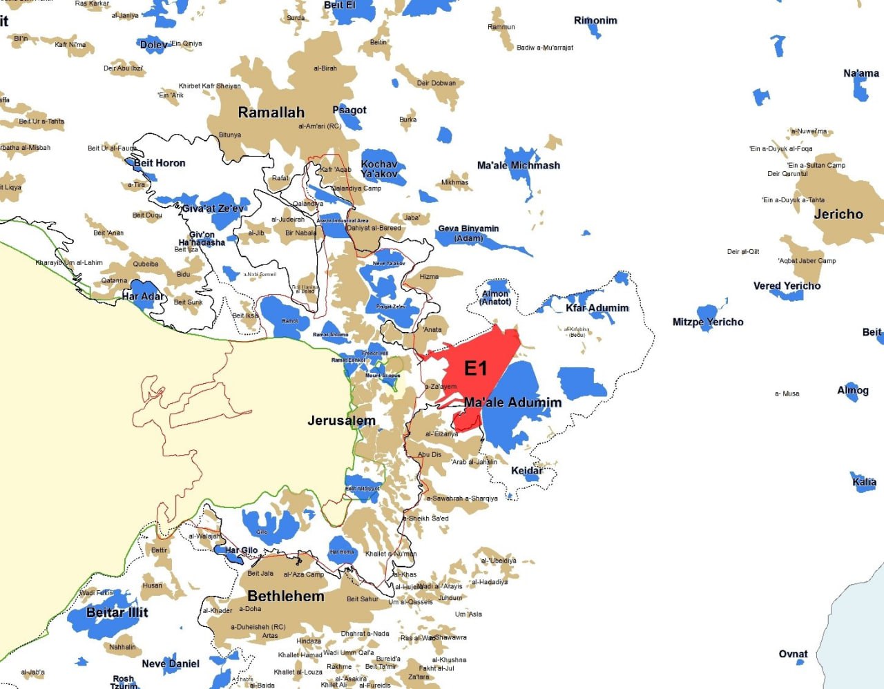 Netanyahu Approves E1 Plan, Threatening East Jerusalem's Unity