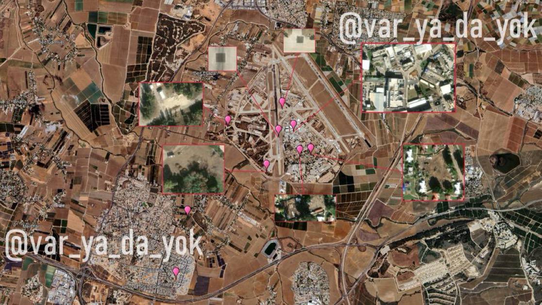 Satellite images confirm 9 ballistic missile hits on Tel Nof Airbase
