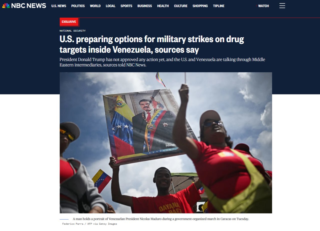 U.S. military plans bombing campaign against drug traffickers in Venezuela